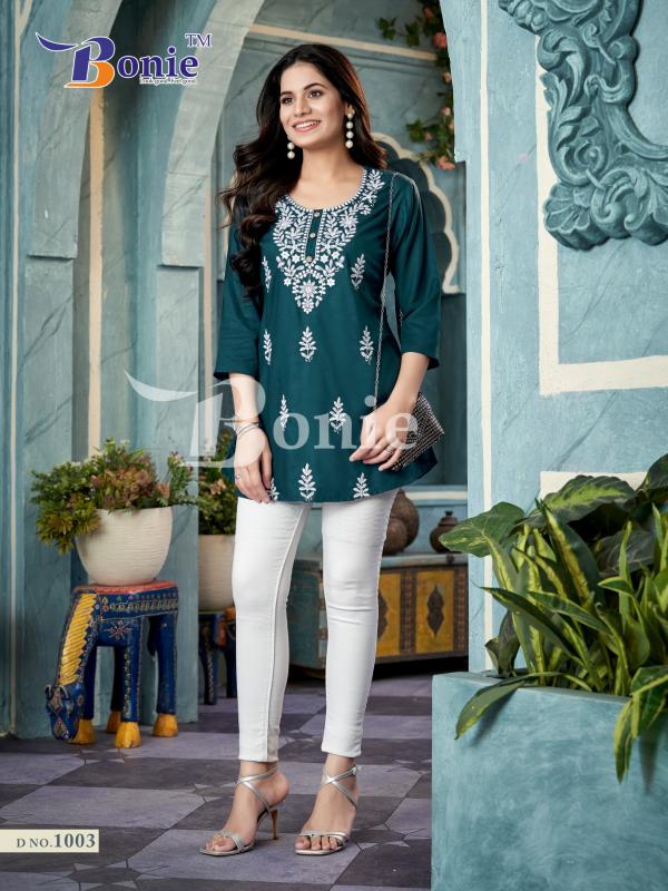 Bonie Aisha Vol 1 Fancy Rayon Short Top Collection